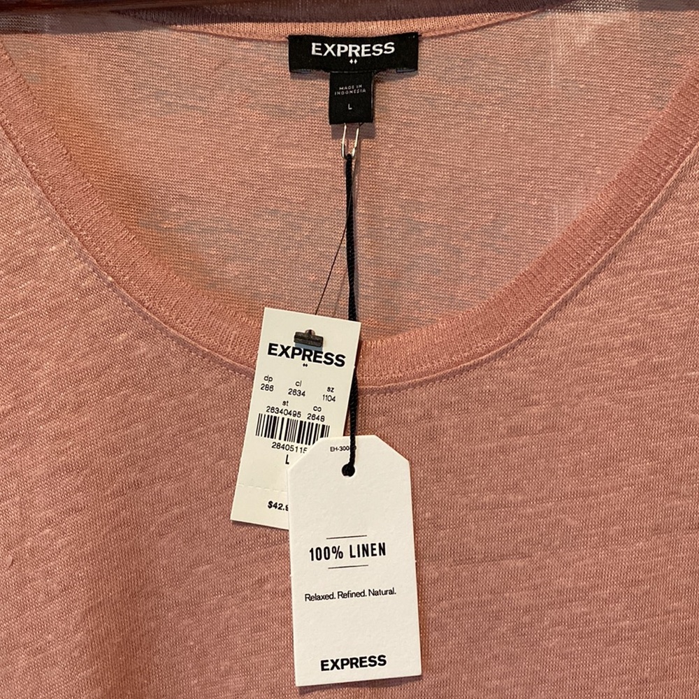 Scoop Neck Shirt Express 100% Linen - Picture 2 of 5